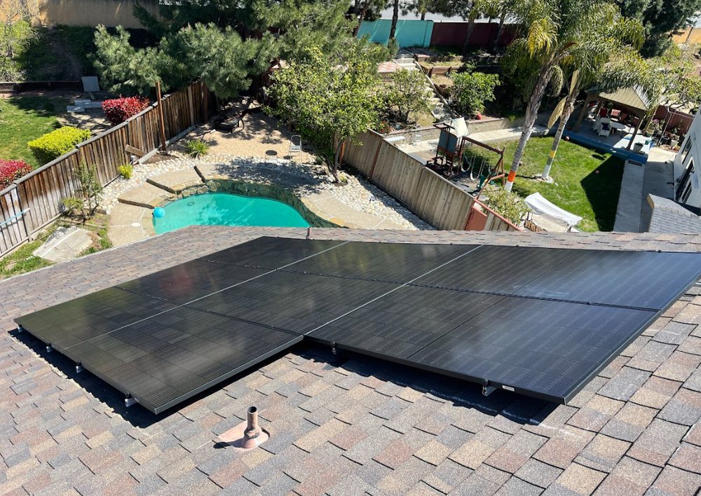 Qcells solar modules installation